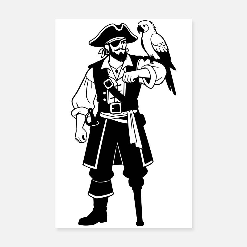 pirate Poster 20 x 30 cm