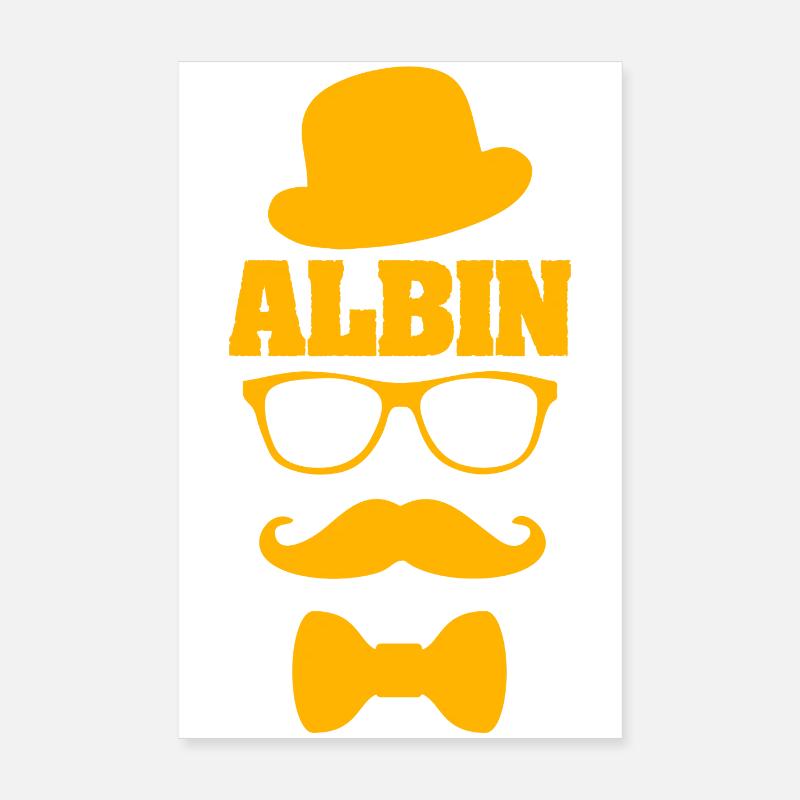 Hipster Albin Poster 20 x 30 cm