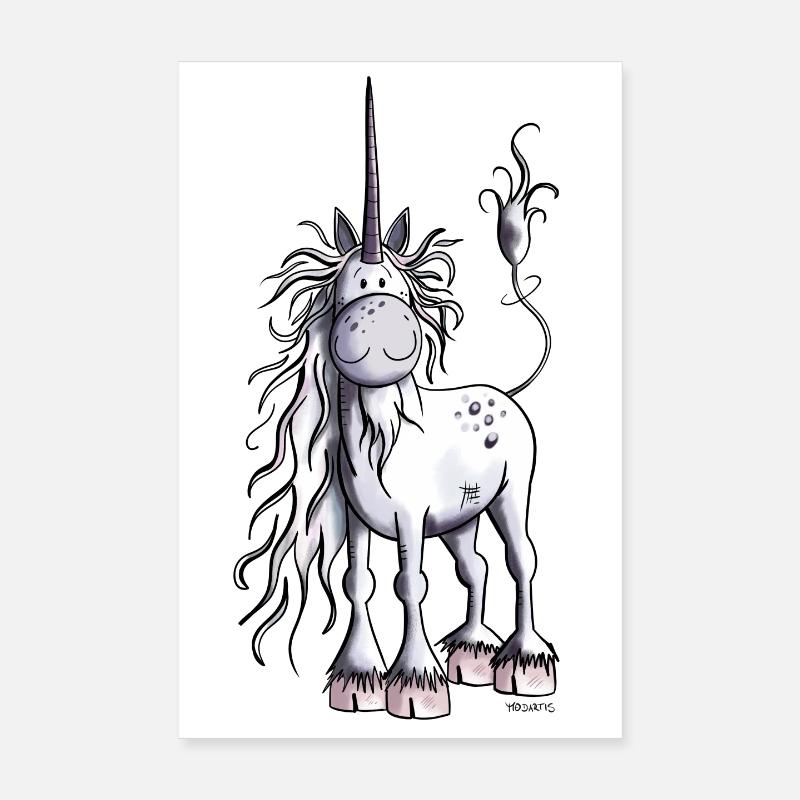 Mignon Licorne Poster 20 x 30 cm