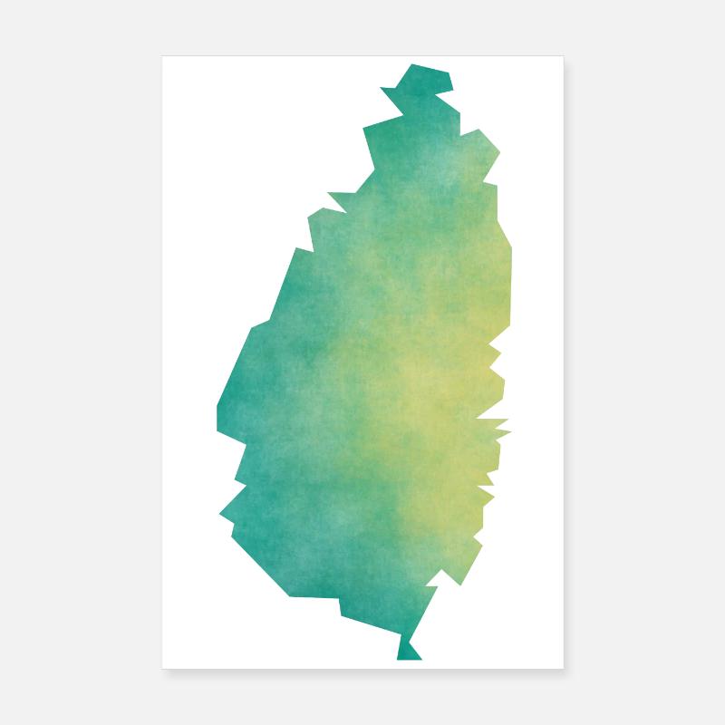 Saint Lucia Poster 8" x 12" (20x30 cm)