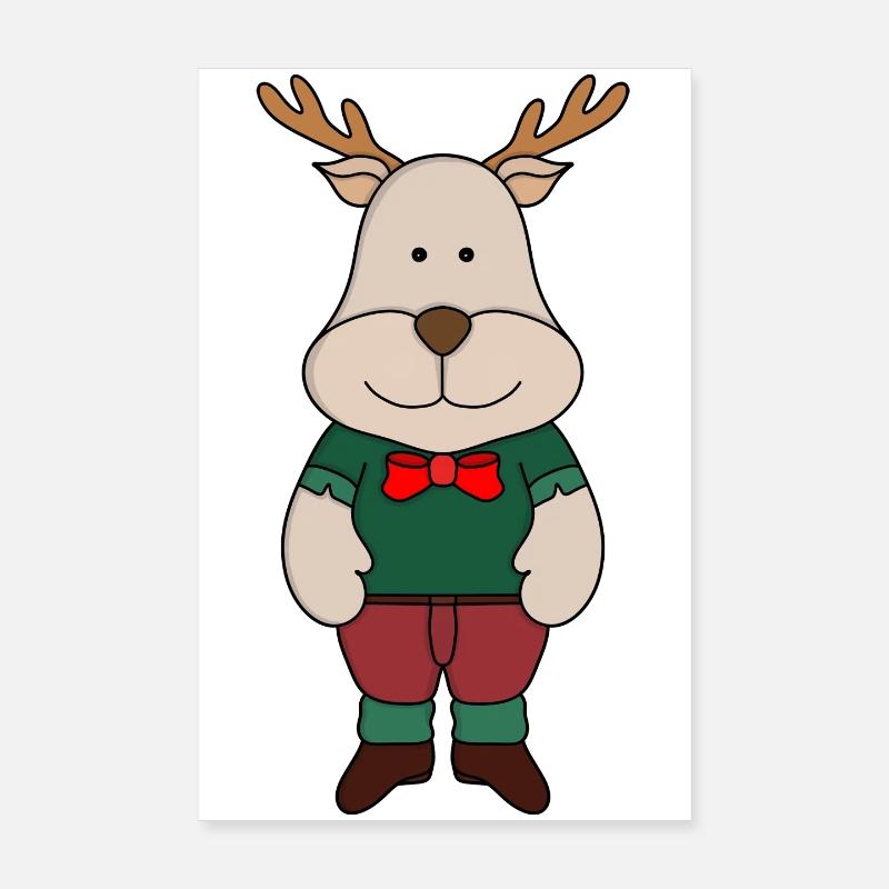 Un cerf mignon Poster 20 x 30 cm