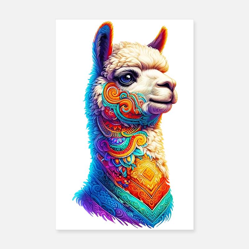 Alpaka Poster 20x30 cm