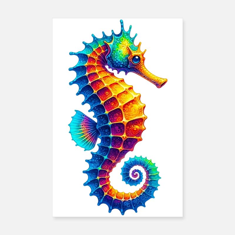Seahorse Poster 8" x 12" (20x30 cm)
