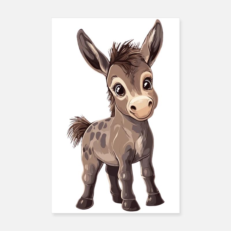 Esel Poster 20x30 cm
