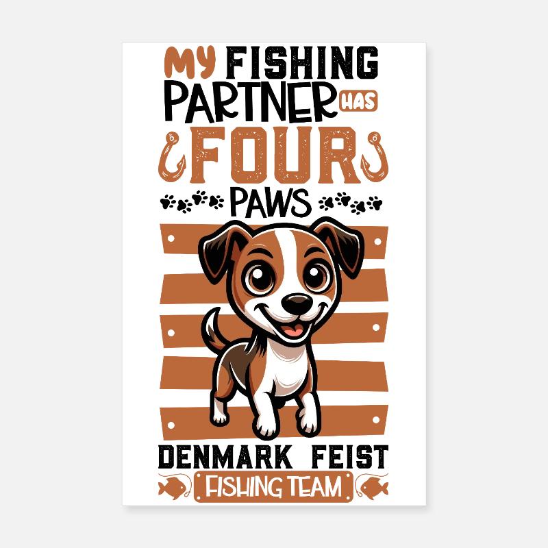 Pêche et Danemark Feist Poster 20 x 30 cm