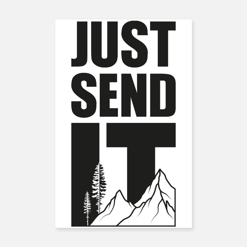 Just Send It - Black Poster 20x30 cm