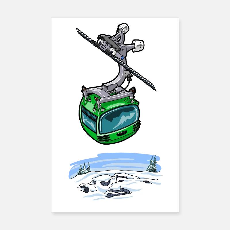1422-gondole-VERT Poster 20 x 30 cm