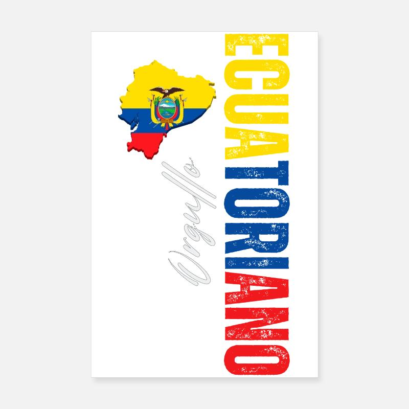 Orgueil équatoryen, design vertical Poster 20 x 30 cm