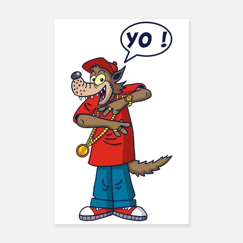 Wolf-Rapper Poster 20x30 cm