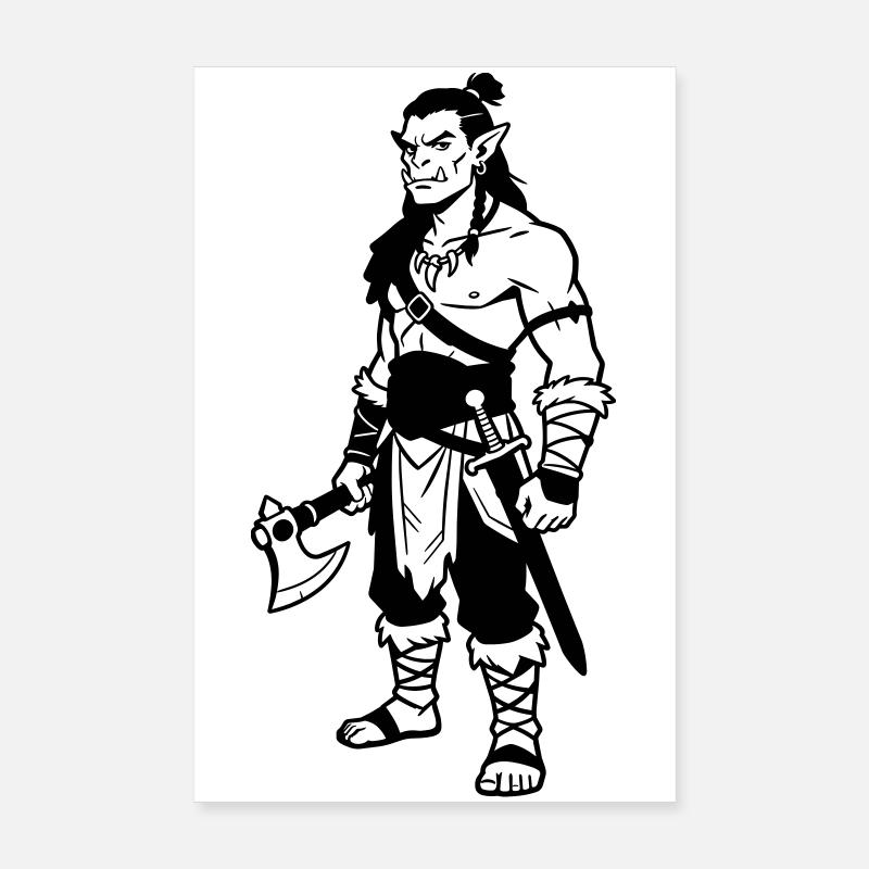 Orc Poster 20 x 30 cm