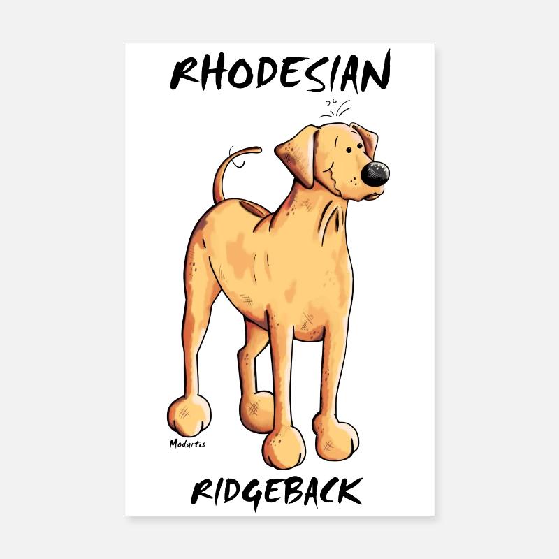 Rhodesian Ridgeback Chien Poster 20 x 30 cm