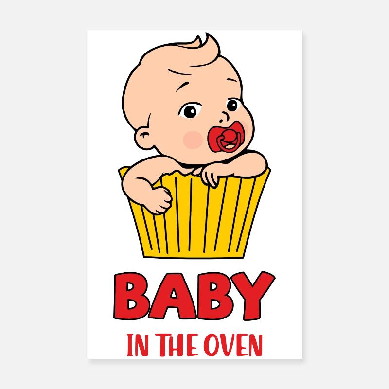 Bébé au four Poster 20 x 30 cm
