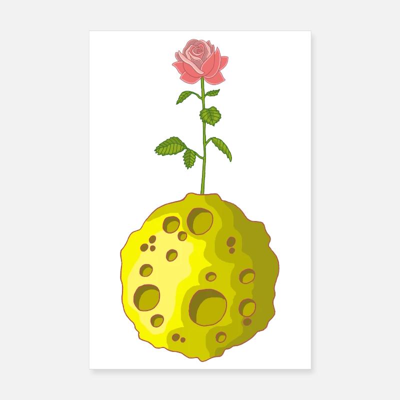 Blumiger Planet Poster 20x30 cm
