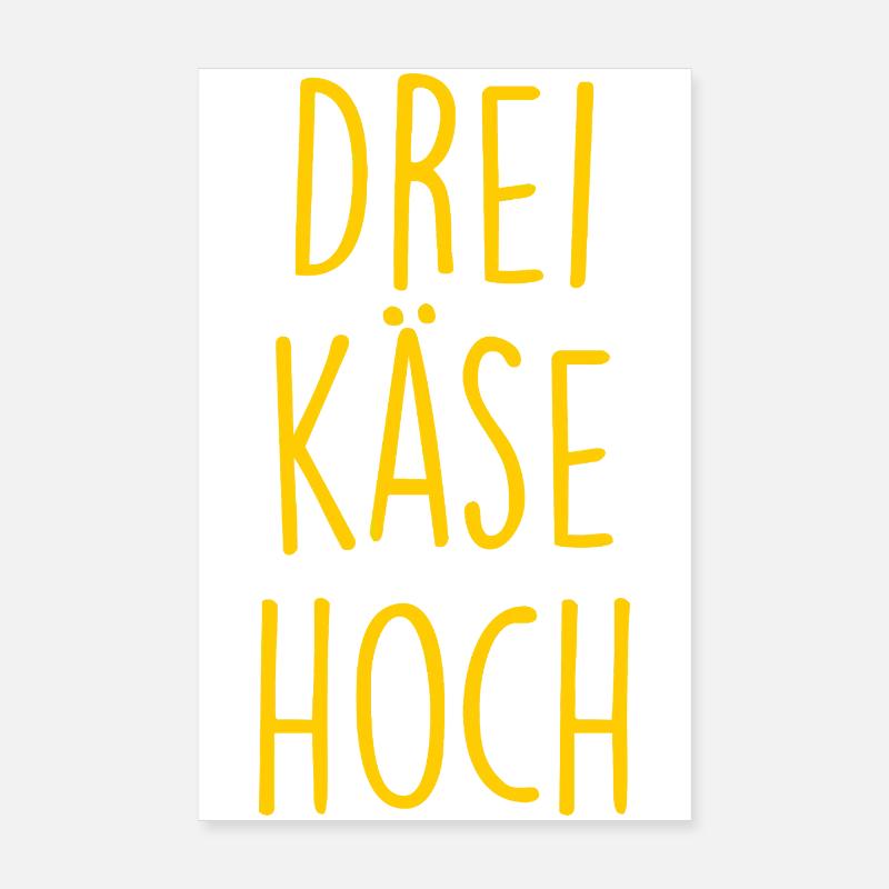 Trois fromages haut effronté Poster 20 x 30 cm