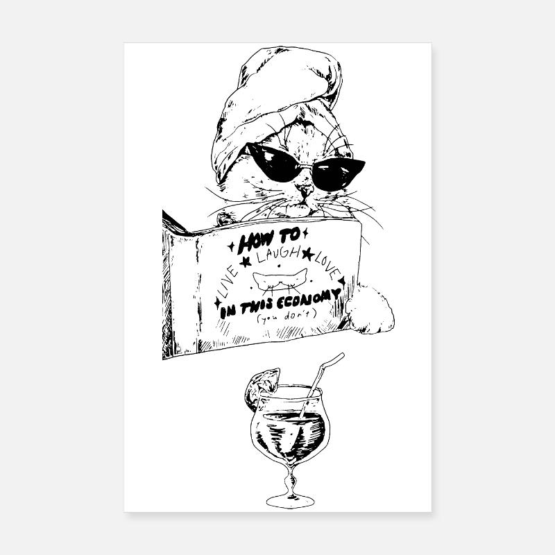 COMMENT VIVRE RIRE AIMER Poster 20 x 30 cm