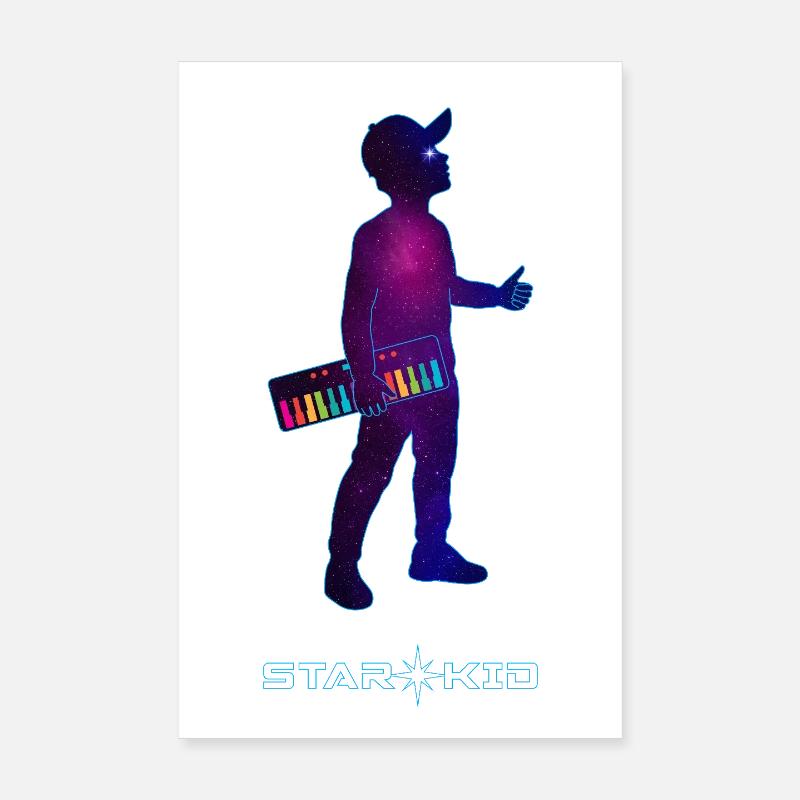 StarKid – Cosmic 80s Retro Design Poster 8" x 12" (20x30 cm)