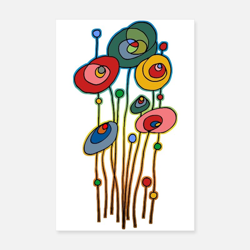 Flowers Poster 8" x 12" (20x30 cm)