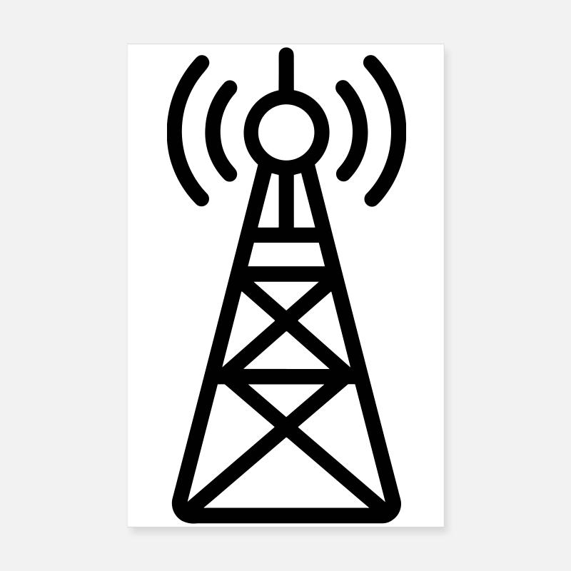 Radio Tower Poster 8" x 12" (20x30 cm)
