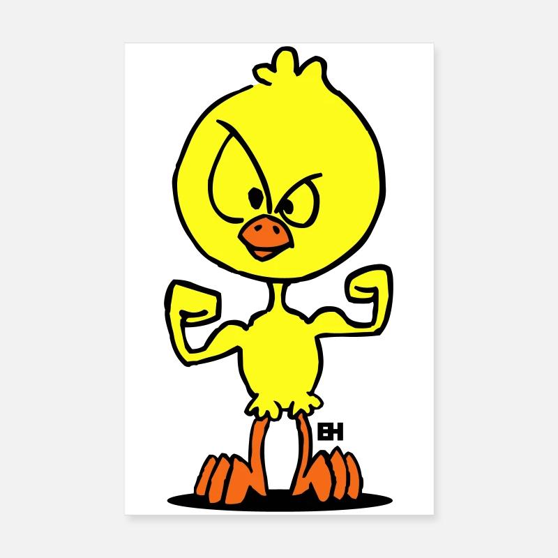 Chick Power Poster 20x30 cm