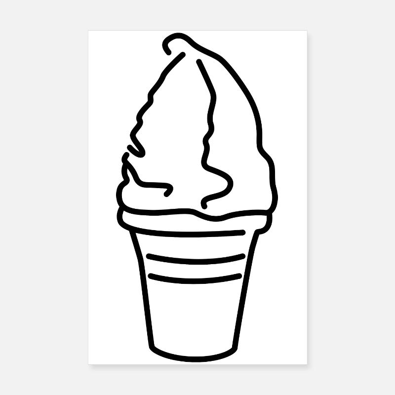 Eiscreme Poster 20x30 cm