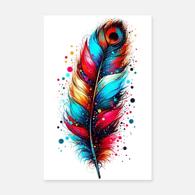 Feather Poster 8" x 12" (20x30 cm)