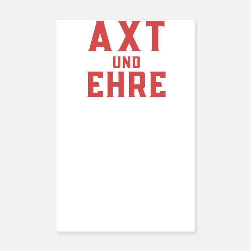 Axe and Honor Poster 8" x 12" (20x30 cm)