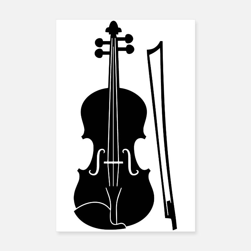 Graphic Violin Poster 8" x 12" (20x30 cm)