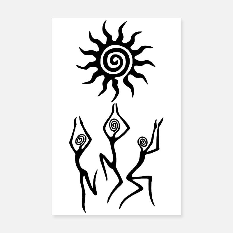La danse du soleil noir Poster 20 x 30 cm