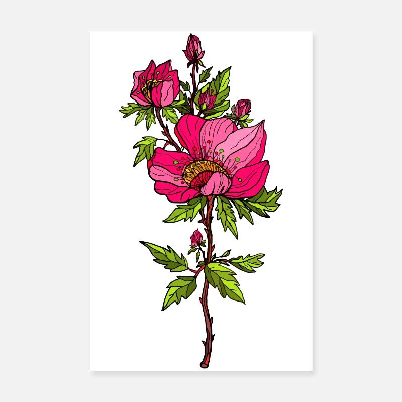 Fleur Poster 20 x 30 cm
