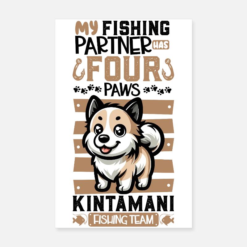 Pêche et Kintamani Poster 20 x 30 cm