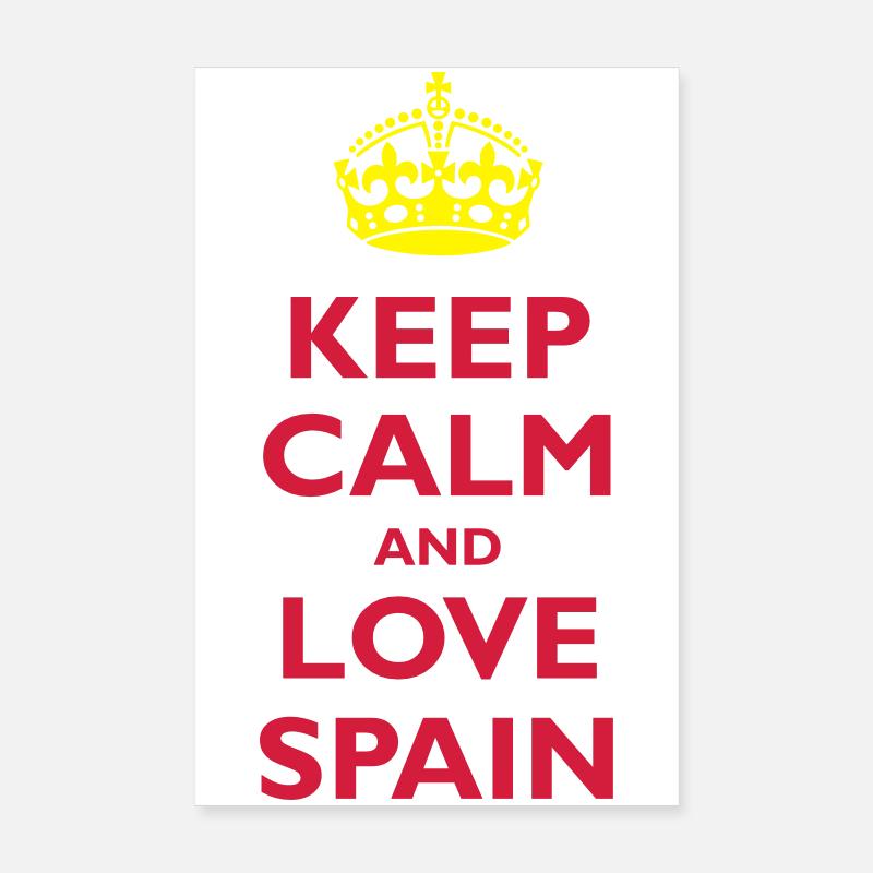 Keep Calm & Love Spain Poster 20x30 cm