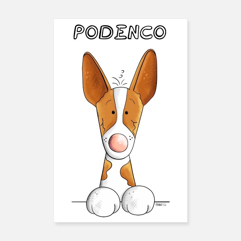 Chien de garenne des Canaries Poster 20 x 30 cm
