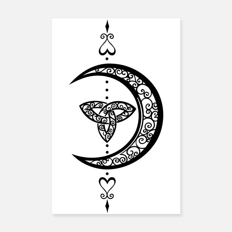Mond Celtic Trinity Lune Poster 20 x 30 cm