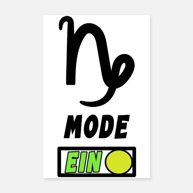 Steinbock Sternzeichen Horoskop Statement Poster 20x30 cm