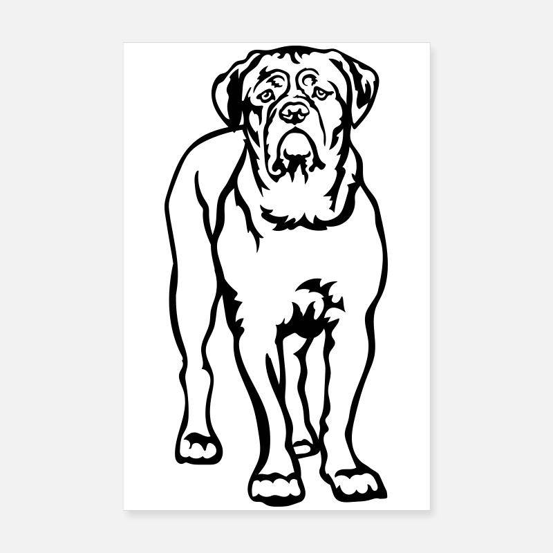 Dogue de Bordeaux Poster 20 x 30 cm