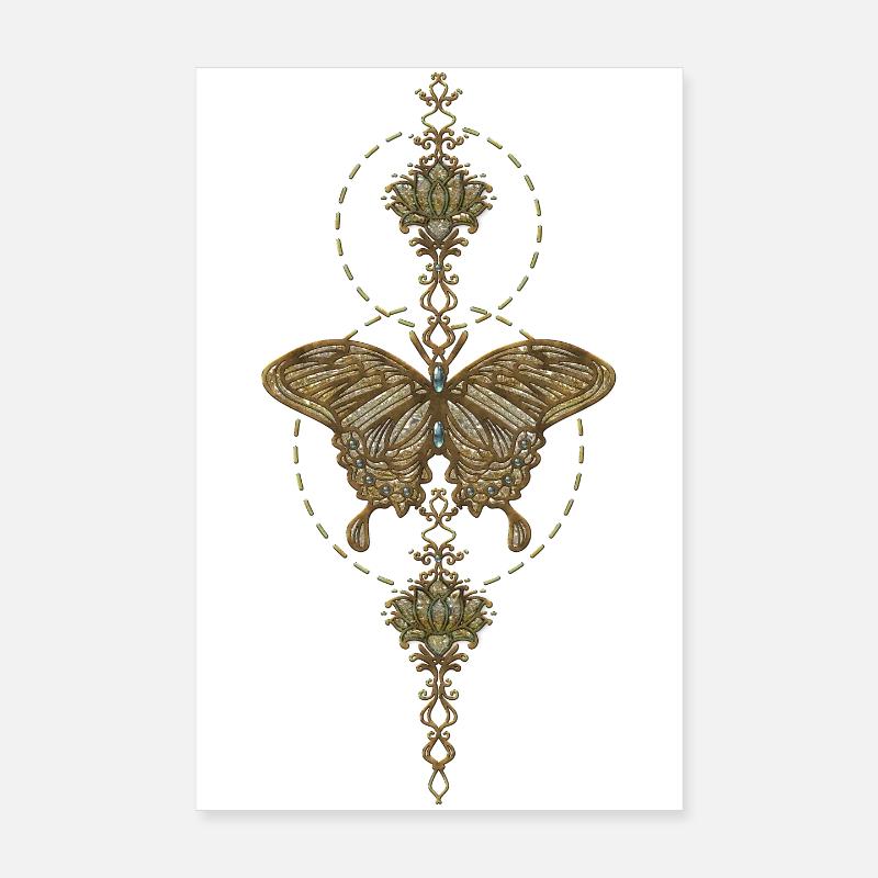 L’élégance du papillon. Poster 20 x 30 cm