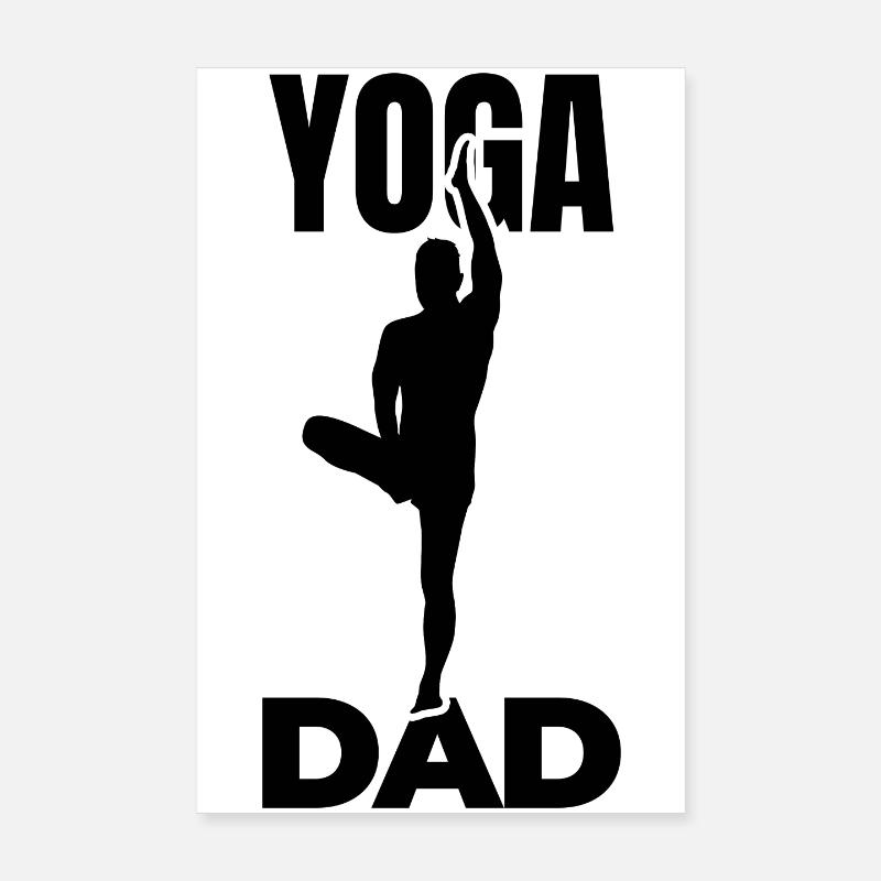 Papa Yoga Poster 20 x 30 cm