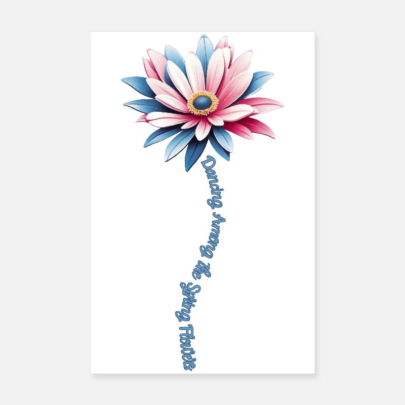 Danse des fleurs de printemps Poster 20 x 30 cm