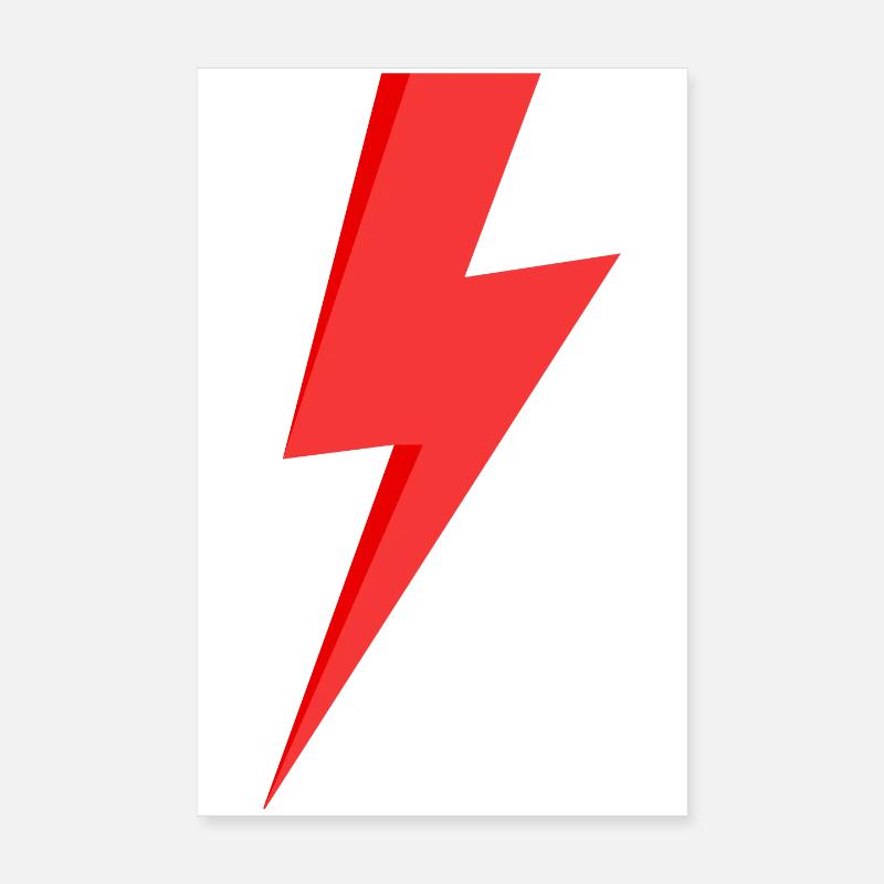 Eclair rouge Poster 20 x 30 cm