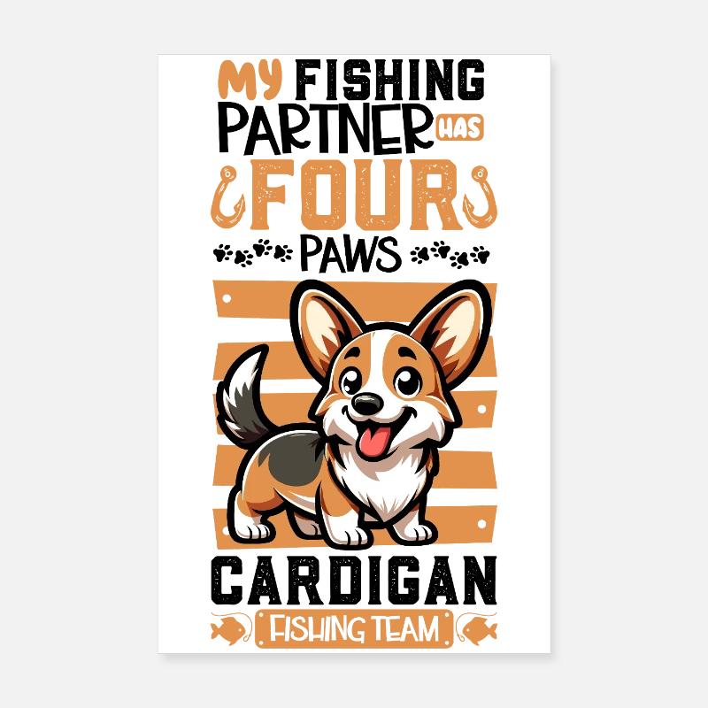 Pêche et Carea Leonés Poster 20 x 30 cm
