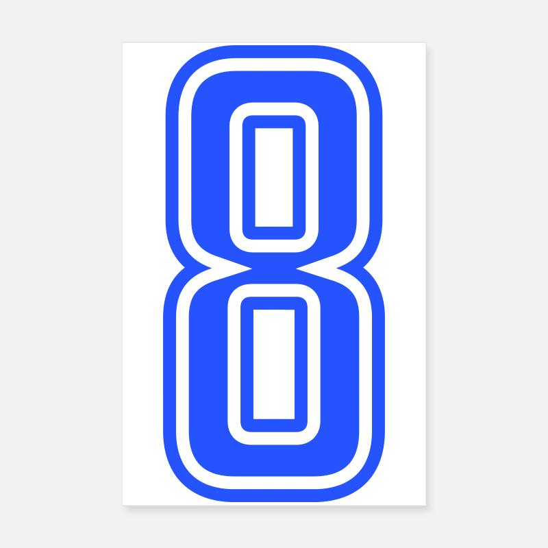 8 - Poster 20x30 cm - Weiß