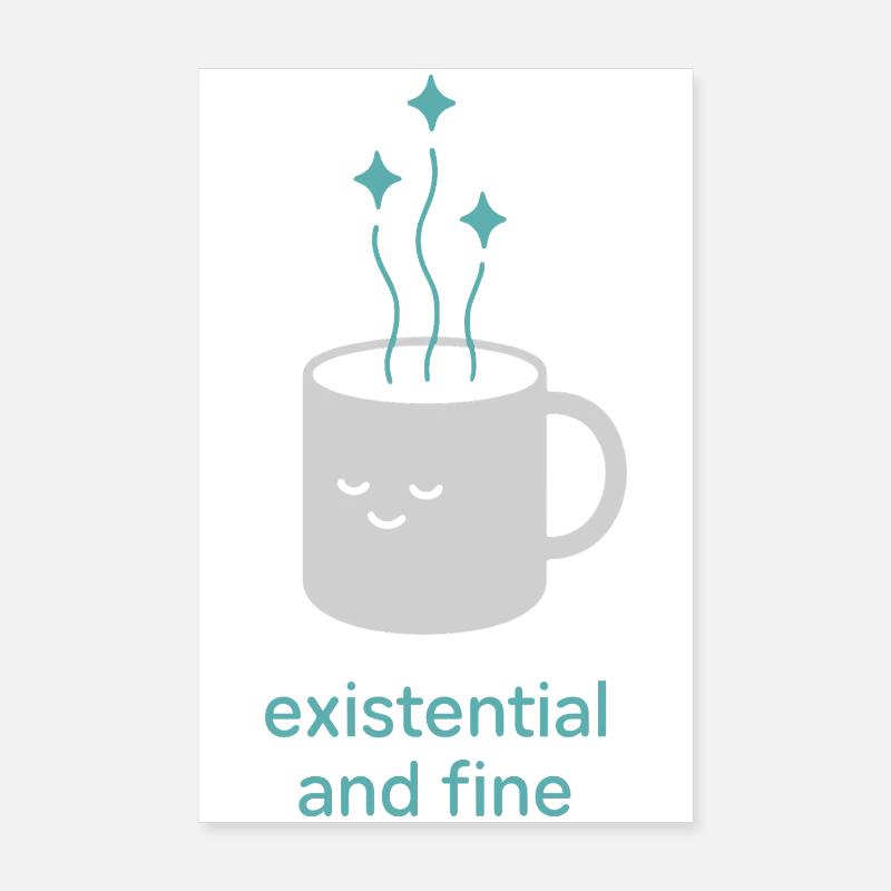 Nothing Matters Nihilism Absurd Humor Poster 8" x 12" (20x30 cm)