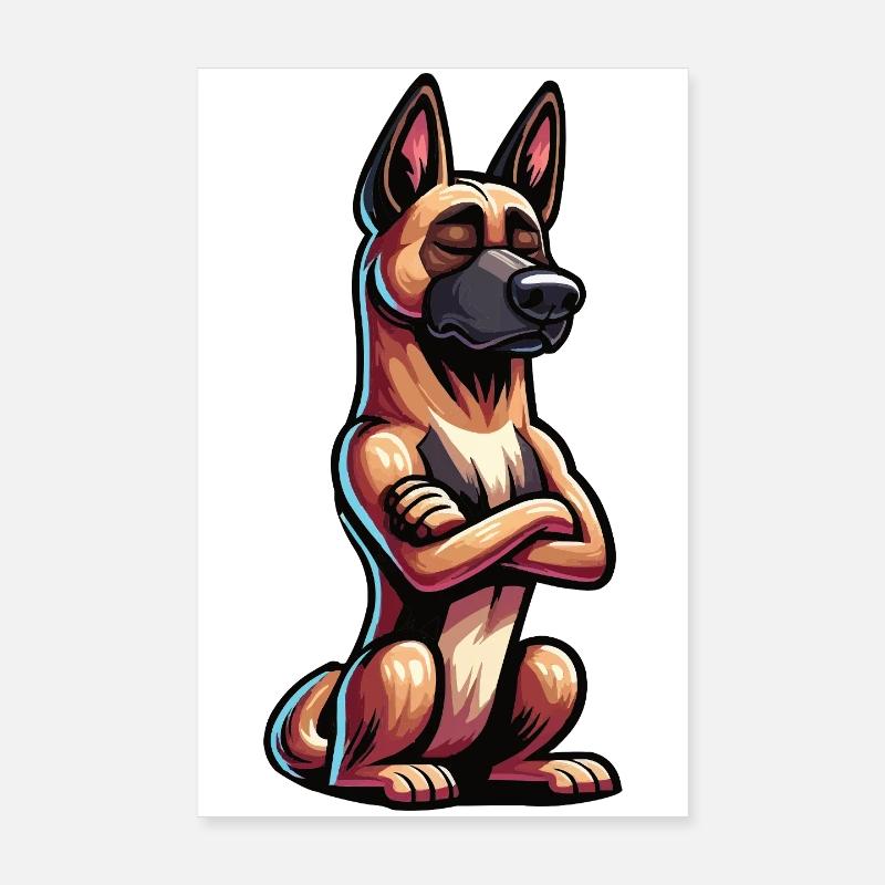 Malinois Belgian Shepherd Malinois Owner Poster 8" x 12" (20x30 cm)