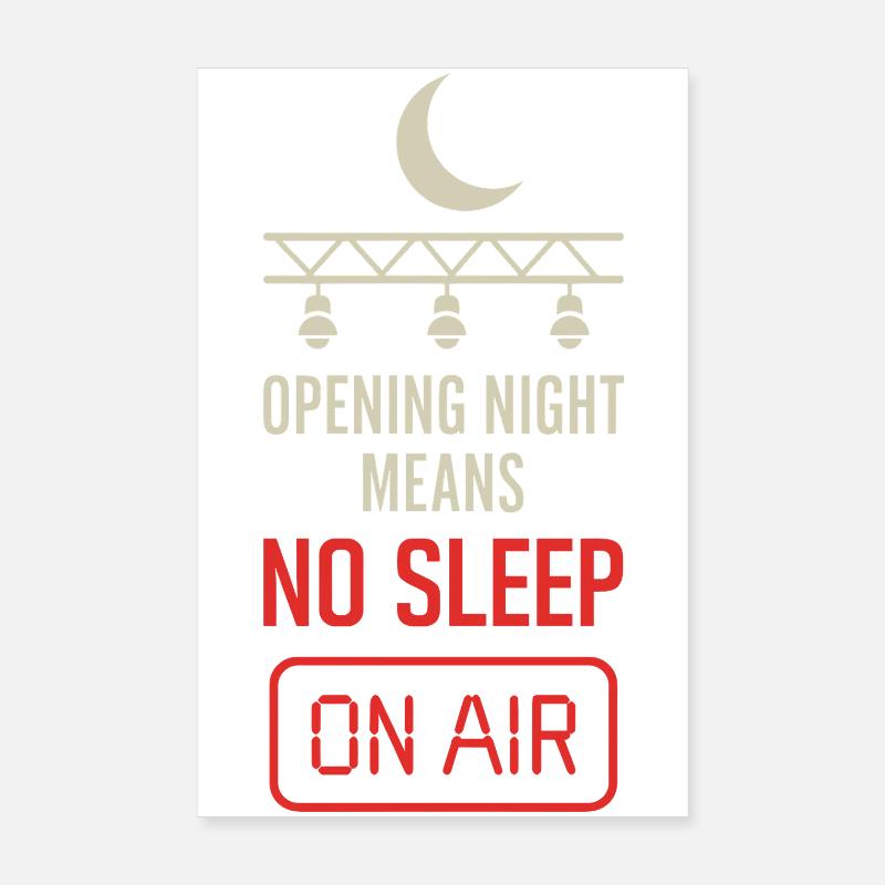 Équipe technique théâtrale Technicien de scène Son Poster 20 x 30 cm