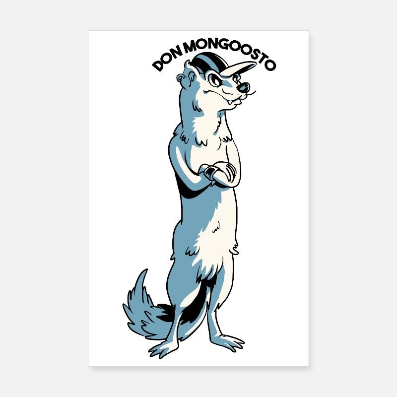 Don Mongoosto, Caped Mongoose Poster 8" x 12" (20x30 cm)