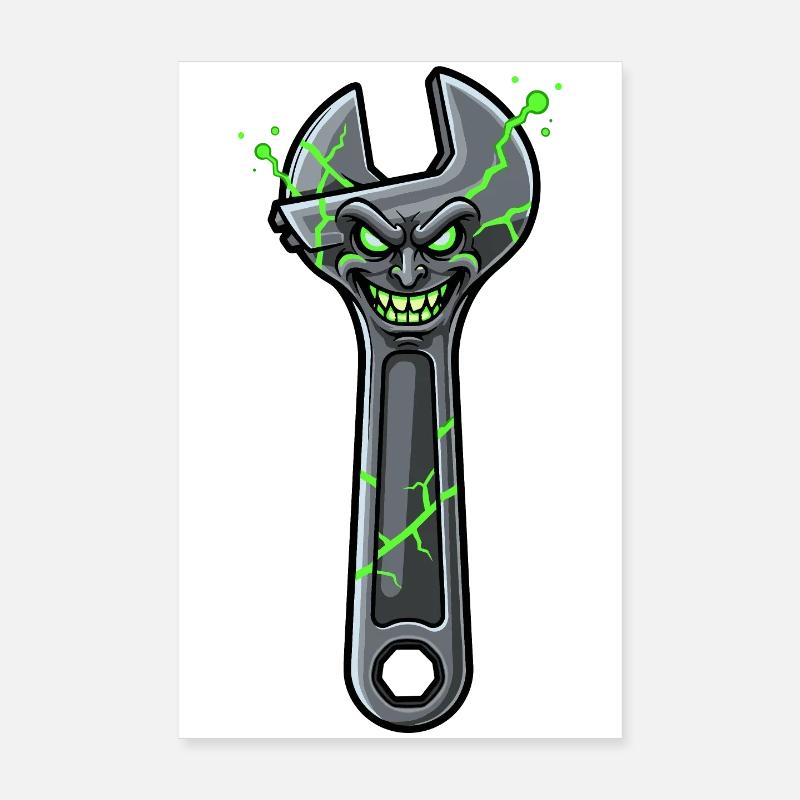 Grim Shatter Wrench Poster 8" x 12" (20x30 cm)