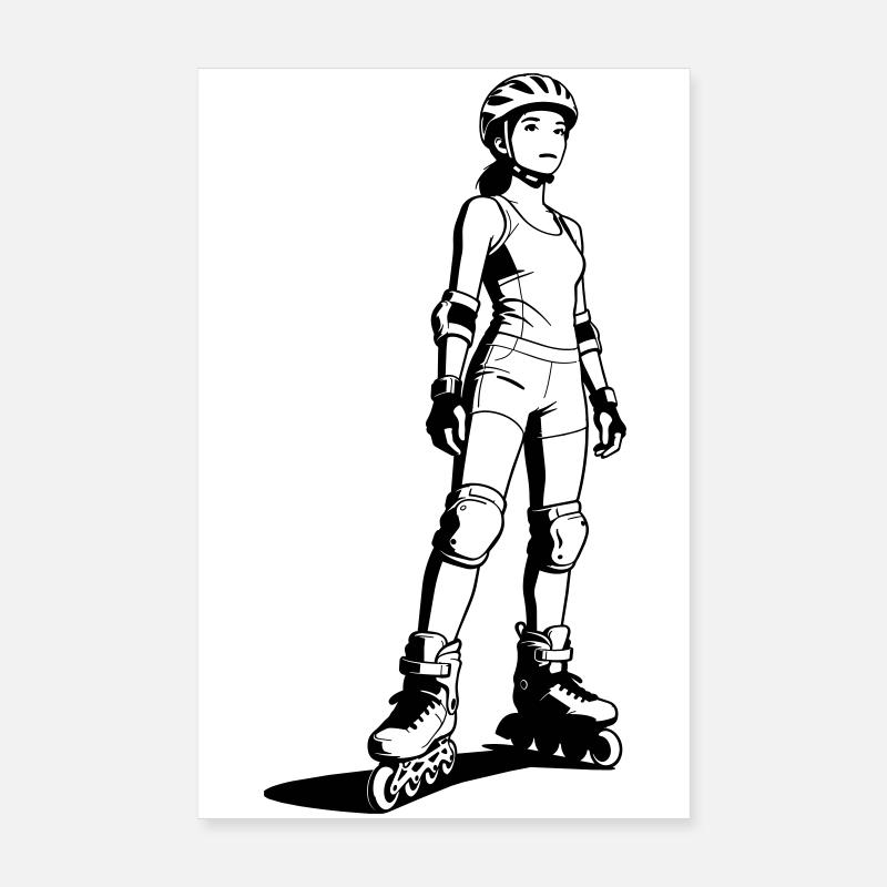 Inline-Skating Poster 20x30 cm