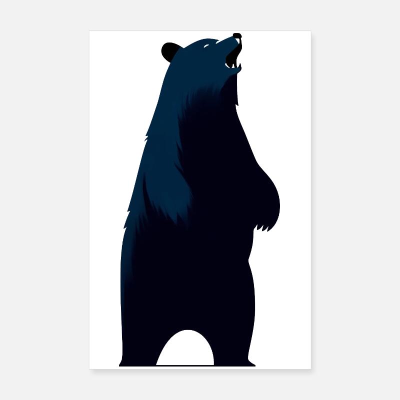 Black Bear Poster 8" x 12" (20x30 cm)