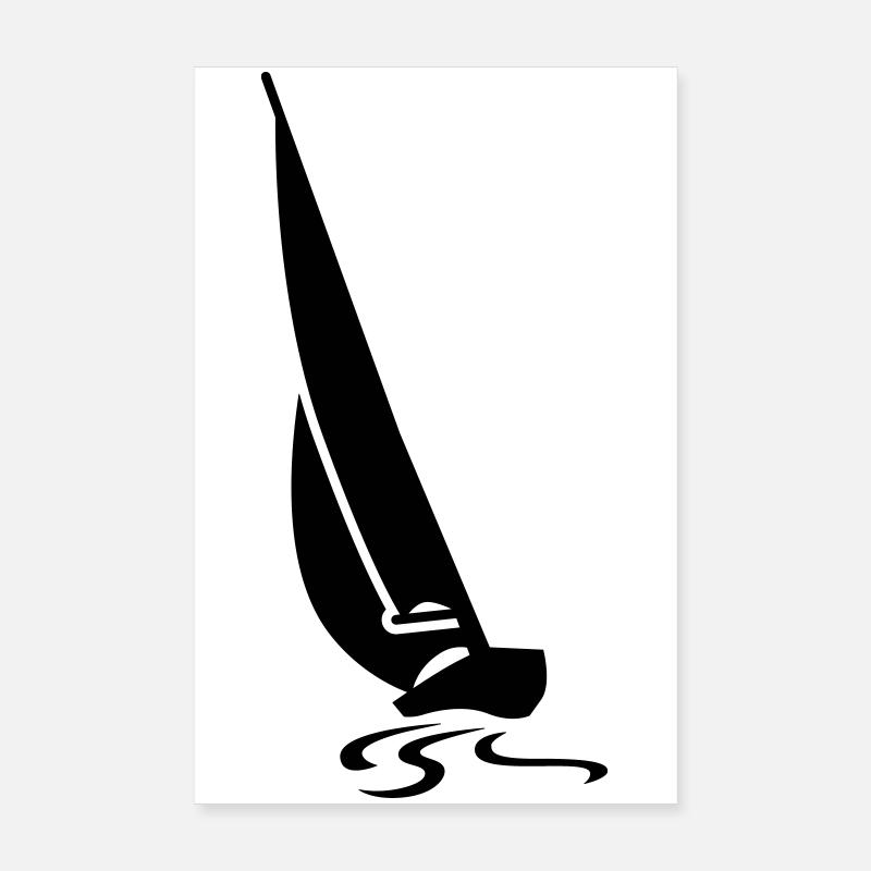Regatta Segelboot Poster 20x30 cm