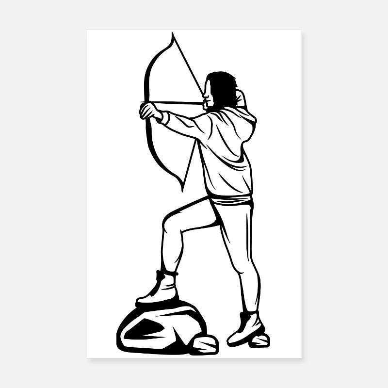 Archer Sketch Poster 8" x 12" (20x30 cm)